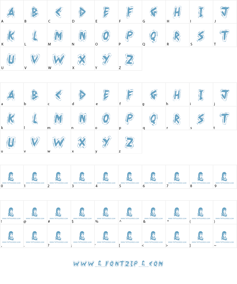 Kahuna Island Font Character